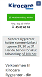 Mobile Screenshot of kirocare.dk