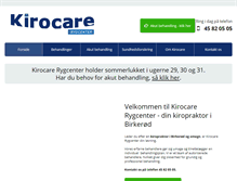 Tablet Screenshot of kirocare.dk